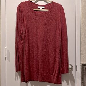 Long sleeve sweater puff sleeves
